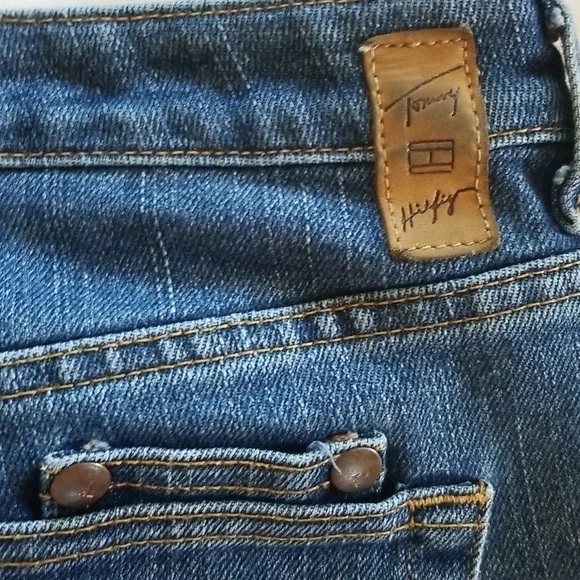 Tommy Hilfiger Hipster Jeans Womens Size 8 Oversized Vintage Jeans Medium Wash - Picture 5 of 9